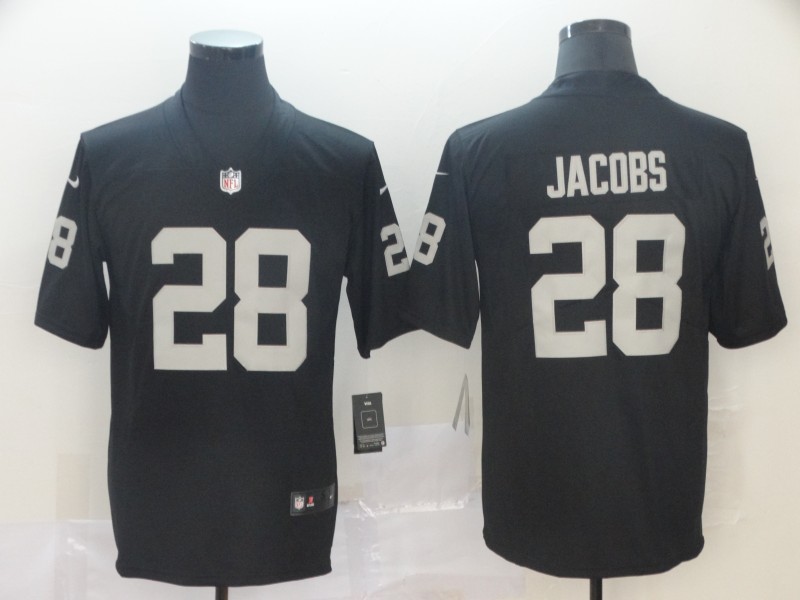 Men's Las Vegas Raiders Josh Jacobs #28 Black Jersey